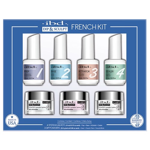 French Dip Powder Kit 7 Piece .